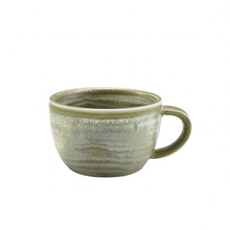 Neville Genware Terra Porcelain Matt Grey Coffee Cup, 280ml / 28.5cl/ 10oz
