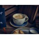 Neville Genware Terra Porcelain Matt Grey Coffee Cup, 280ml / 28.5cl/ 10oz