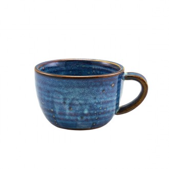 Neville Terra Porcelain Aqua Blue Coffee Cup, 280ml / 28.5cl/ 10oz