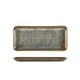 Neville Genware Terra Porcelain Matt Grey Narrow Rectangular Platter 27 x 12.5cm