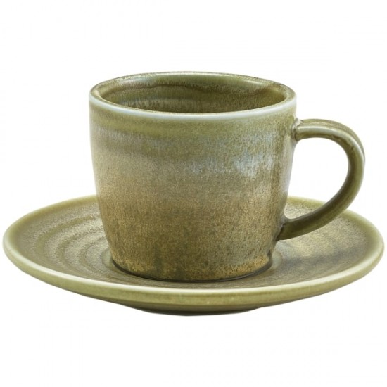 Neville Genware Terra Porcelain Matt Grey Saucer 11.5cm