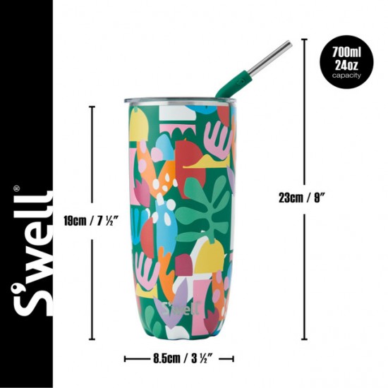 S'well Paper Cutouts triple-layered vacuum-insulated Tumbler, 700ml
