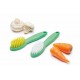 Farberware Fresh Vegetable Brush / Mushroom Cleaning Brush Set, 13.5 cm - Green (2 Pieces)