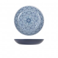 Neville Genware Blue Marrakesh Melamine Bowl, 1.8L/63.4oz