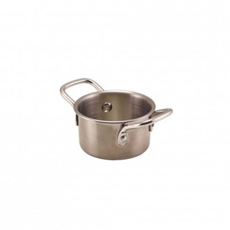 Neville GenWare Mini Stainless Steel Casserole Dish 8.6 x 4.7cm