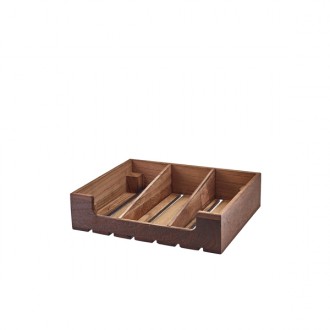 Neville Genware Rustic Wooden Display Crate GN 1/2