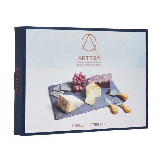 Artesà Slate Cheese Board and Knife Set in Gift Box, 4 Pieces Shop quality Artesà Slate Cheese Board and Knife Set in Gift Box, 4 Pieces in Kenya from vituzote.com Shop in-store or online and get countrywide delivery!