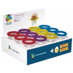 Colourworks Display of 24 Glass Egg Cups, Assorted Colors- Sold Per Piece