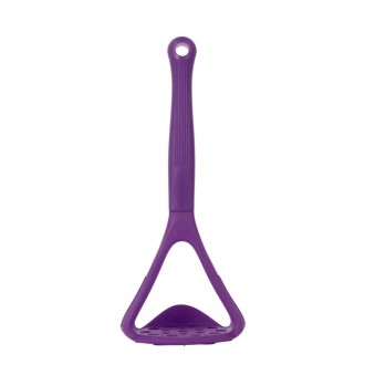 Colourworks Potato Masher with Built-In Scoop, Purple