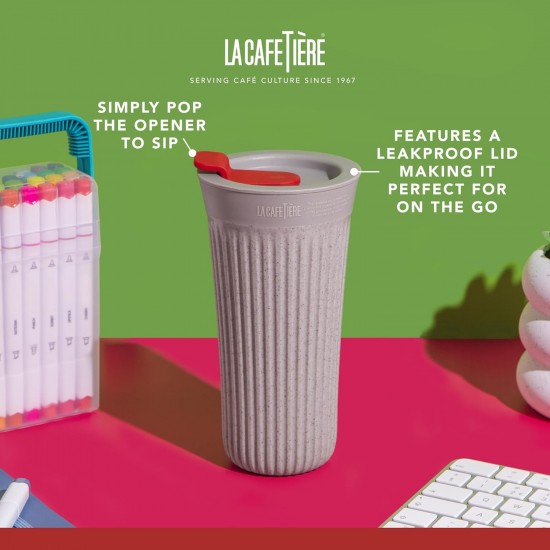 La Cafetière The Beanie Reusable Coffee Cup, Insulated Travel Cup with Comfortable Grip and Leak-Proof, 90 Recycled Coffee Husk, 455ml, LCTMUGLRG Shop quality La Cafetière The Beanie Reusable Coffee Cup, Insulated Travel Cup with Comfortable Grip and Leak-Proof, 90 Recycled Coffee Husk, 455ml in Kenya from vituzote.com Shop in-store or online and get countrywide delivery!