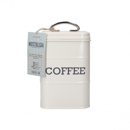 Living Nostalgia Steel Coffee Storage Tin, Cream, LNCOFFEECRE Shop quality Living Nostalgia Steel Coffee Storage Tin, Cream in Kenya from vituzote.com Shop in-store or online and get countrywide delivery!