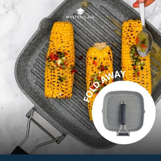 MasterClass Cast Aluminium Grill Pan With Folding Handle, 20 cm, MCMFHGP20 Shop quality MasterClass Cast Aluminium Grill Pan With Folding Handle, 20 cm in Kenya from vituzote.com Shop in-store or online and get countrywide delivery!