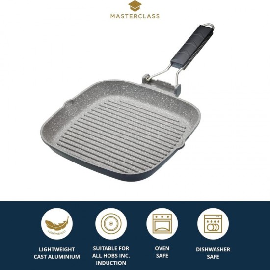 MasterClass Cast Aluminium Grill Pan With Folding Handle, 20 cm, MCMFHGP20 Shop quality MasterClass Cast Aluminium Grill Pan With Folding Handle, 20 cm in Kenya from vituzote.com Shop in-store or online and get countrywide delivery!
