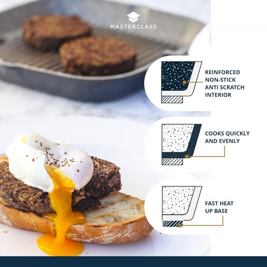 MasterClass Cast Aluminium Grill Pan With Folding Handle, 20 cm, MCMFHGP20 Shop quality MasterClass Cast Aluminium Grill Pan With Folding Handle, 20 cm in Kenya from vituzote.com Shop in-store or online and get countrywide delivery!