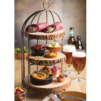 Utopia Birdcage Copper Finish Stainless Steel Cake Stand