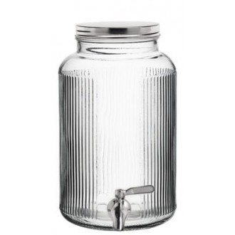 Utopia Ribbed Punch Barre with metal tap, 6 Liters