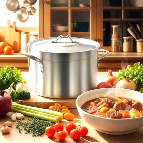 Neville Genware Aluminium Stewpan With Lid 7Litre Shop quality Neville Genware Aluminium Stewpan With Lid 7Litre in Kenya from vituzote.com Shop in-store or online and get countrywide delivery!