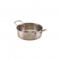 Neville GenWare Mini Stainless Steel Casserole Dish 12.8 x 4.2cm