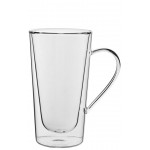 Utopia Double Walled Tall Handled Latte, 340 ml