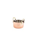 Neville Genware Mini Hammered Copper Casserole Dish 8.2 x 5cm