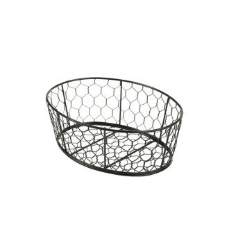Neville Genware Black Wire Basket 24X18X8.5cm