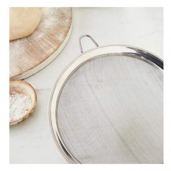 Kitchen Utensils Dunelm Stainless Steel Sieve, 16cm by