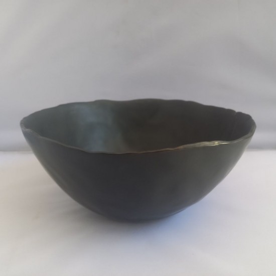 Dunelm Matte Black Organic Serving Bowl Dunelm Matte Black Organic Serving Bowl