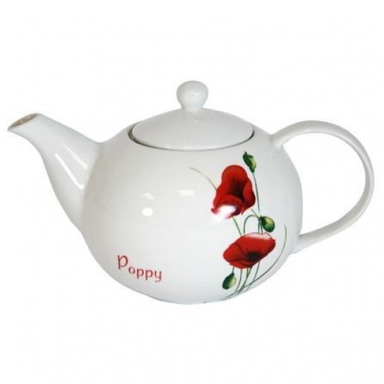 Shop quality Dunelm Porcelain Teapot Poppy Red/White, 1.5 Litre in Kenya from vituzote.com Shop in-store or online and get countrywide delivery!