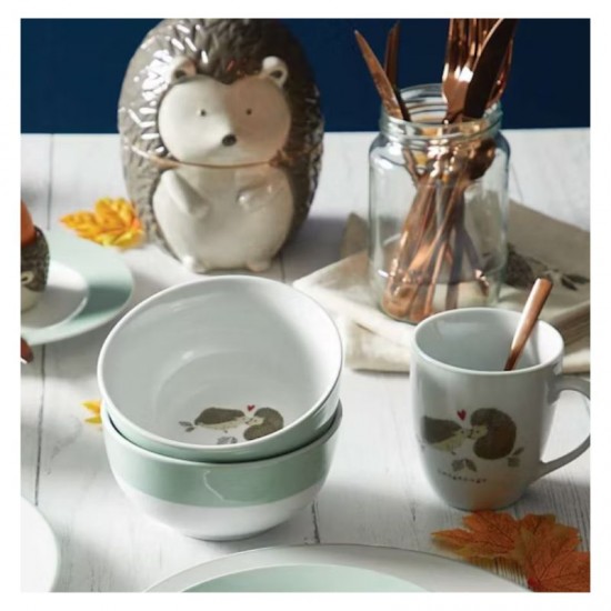 Dunelm Hedgehog Porcelain Mug, 10cm