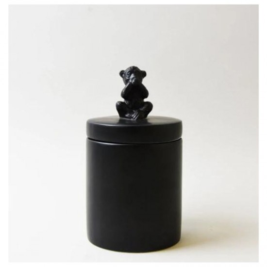 Shop quality Dunelm Speak No Evil Monkey Canister, Matte Black in Kenya from vituzote.com Shop in-store or online and get countrywide delivery!