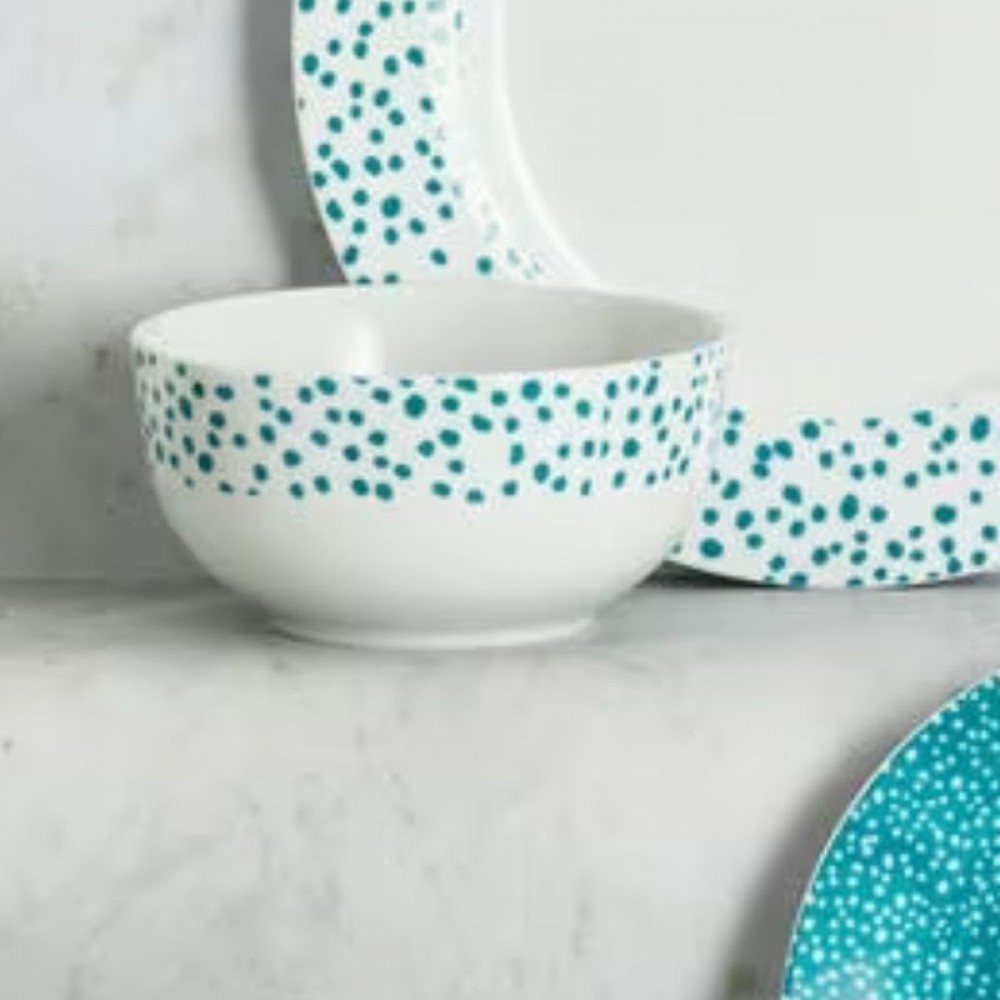 Serving dishes Dunelm Dotty Blue Cereal Bowl, 14 cm by