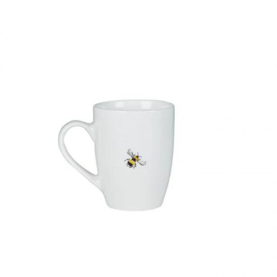 Dunelm Porcelain Bee Mug, White