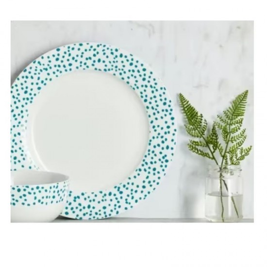 Shop quality Dunelm Polka Dot Porcelain Dinner Plate-Teal, 10.5 inch in Kenya from vituzote.com Shop in-store or online and get countrywide delivery!