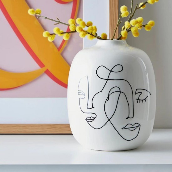 Shop quality Dunelm Abstract Face Ceramic Vase, 15cm in Kenya from vituzote.com Shop in-store or online and get countrywide delivery!