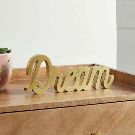 Shop quality Dunelm Gold Dream Word Block, 12 cm in Kenya from vituzote.com Shop in-store or online and get countrywide delivery!