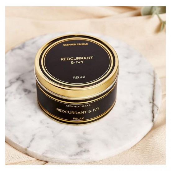 Shop quality Candlelight Black and Gold Simple-5 Redcurrant and Ivy Scent Candle, Small tin in Kenya from vituzote.com Shop in-store or online and get countrywide delivery!