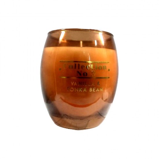Candlelight 3 Single Wick Vanilla and Tonka Bean Scented Candle 