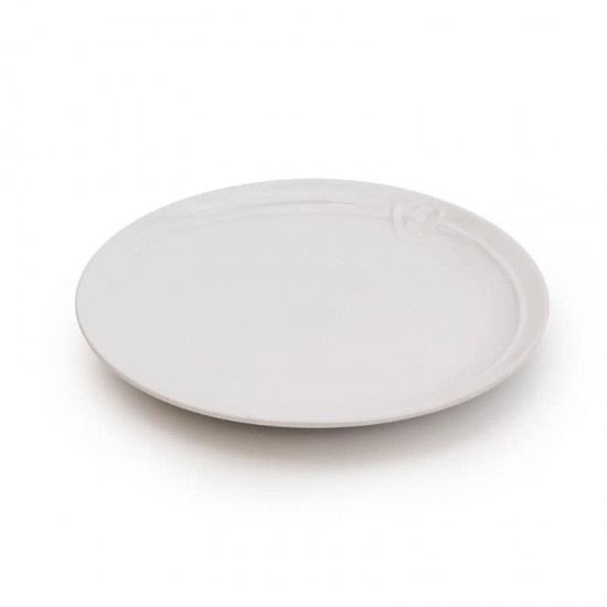 Dunelm Hearts Side Plate, White