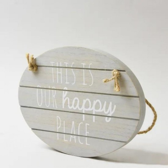 Shop quality Dunelm Happy Place Hanging Plaque, 15 cm in Kenya from vituzote.com Shop in-store or online and get countrywide delivery!