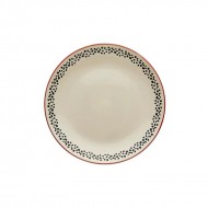 Dunelm Global Red Stoneware Dinner Plate, 27cm