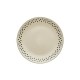 Dunelm Global Stoneware Dinner Plate, Grey/Cream 27cm