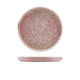 Neville Genware Terra Porcelain Rose Low Presentation Plate 21cm