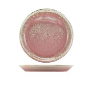 Neville Genware Terra Porcelain Rose Coupe Plate, 24cm