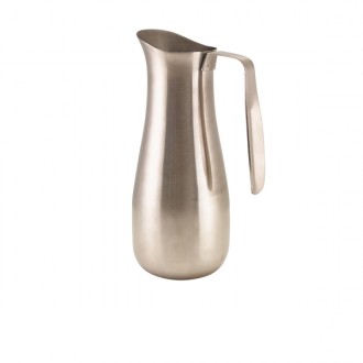 Neville GenWare Stainless Steel Curved Water Jug 1.6 Litre / 56.3oz