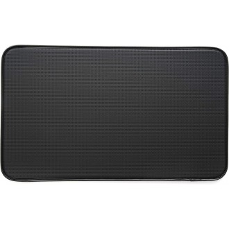 Kittrich Stephan Roberts Anti-Fatigue Kitchen Faux Leather Non-Skid Cushioned Comfort Mat, 18" x 30", Diamond Black