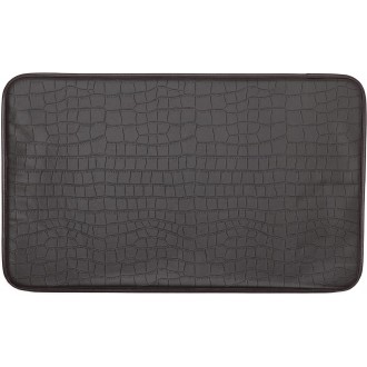 Kittrich Stephan Roberts Anti-Fatigue Kitchen Faux Leather Non-Skid Cushioned Comfort Mat, 18" x 30", Crocodile Dark Brown