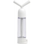 Chef'n GarlicMachine Garlic Press, Handheld Twist Garlic Crusher, White