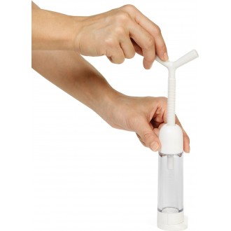 Chef'n GarlicMachine Garlic Press, Handheld Twist Garlic Crusher, White