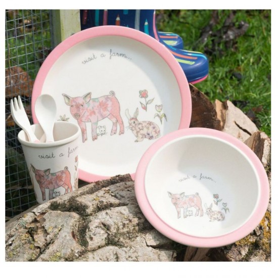 Shop quality Creative Tops Visit A Farm Pig 5 Piece Kids Pressed Bamboo Dinner Set in Kenya from vituzote.com Shop in-store or online and get countrywide delivery!