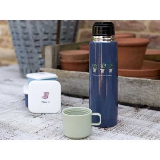 Shop quality Bulb and Bloom‘Pottering in the Garden’ Navy Flask by Creative Tops,500ml in Kenya from vituzote.com Shop in-store or online and get countrywide delivery!